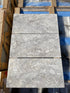 Silver Travertine Filled & Honed Wall and Floor Tile 12x24"